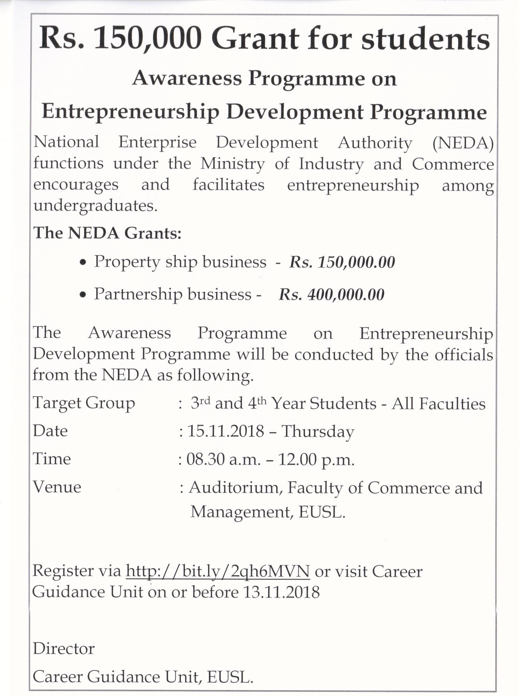 12112018-Awareness Programme on Entrepreneurship Development Programme 2