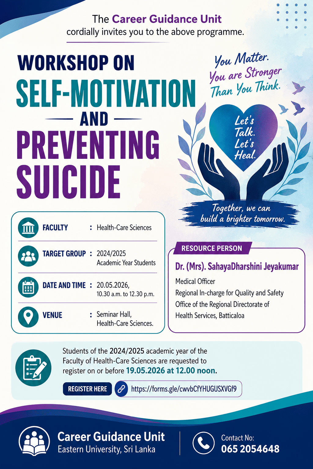  Flyer - Workshop on Self-Motivation and Preventing Suicide.png